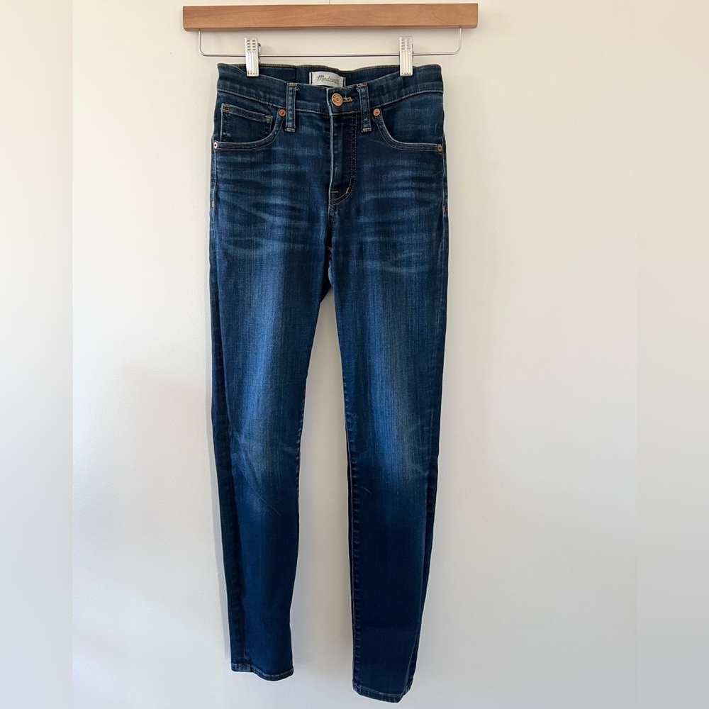Madewell 9” High Rise Skinny Jeans Dark Wash Size 24